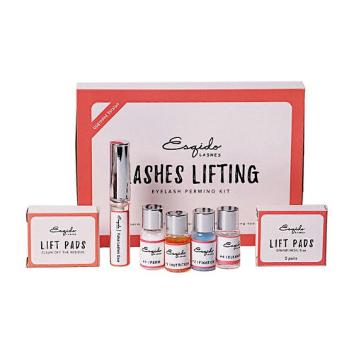 (A) Easy Scalding Keratin Curling Set Cold Scalding Eyelash Lasting Set 4*5ml+1*7ml 1