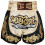 Short Enfant Muay Thai - Beige - Taille 12-14 ans - 100% Satin Polyester - Boxe Kickboxing 2