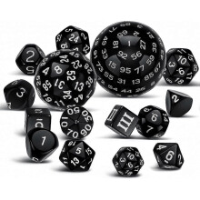 15Pieces Complete Polyhedral DND Dice Set D3-D100 Spherical RPG Dice Set,100 Sides Dice Set for Rol