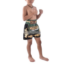 Lyhyet lasten shortsit - Perinteinen THAI - Vihreä väri - Koko 10-12 V - Nyrkkeily Kickboxing