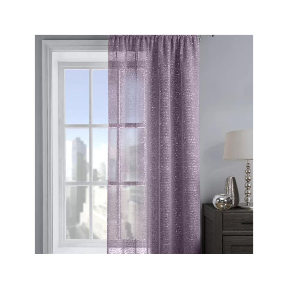 (Mauve, 137cm[54"]) Blackout Curtains- Premium Polyester Thermal Insulated Energy Saving Noise Reducing Set of 2 Rod Pocket Panels Block Sunlight 90 t-image-OPC-PKGX95H-NEW