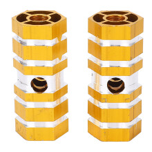 1 Pair Cycle Pedals Axle Foot Rest Pegs Anti Slip