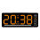 Digital Wall Clock With LED Display, USB Powered, Temperature, Alarm, Countdown Timer, Date And Week Display, Orange 1