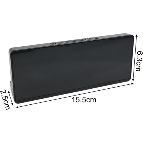 Digital Wall Clock With LED Display, USB Powered, Temperature, Alarm, Countdown Timer, Date And Week Display, Orange 1