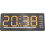 Digital Wall Clock With LED Display, USB Powered, Temperature, Alarm, Countdown Timer, Date And Week Display, Orange 4