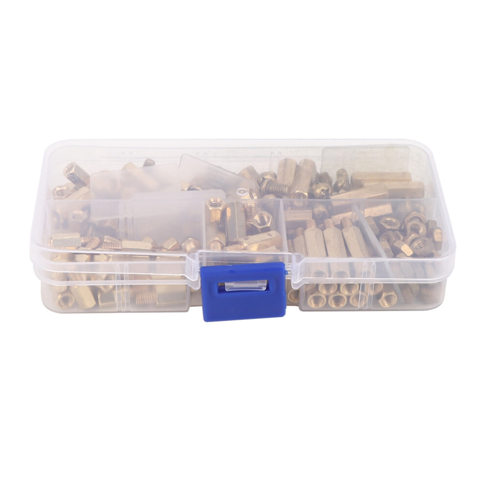180pcs M4 Brass Standoff Spacer Pillar Nut Screws
