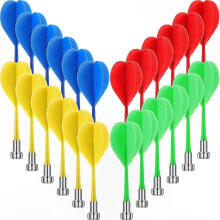 24-Pack Magnetic Safety Darts for Kids - Soft Plastic Replacement Set