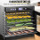 Voedseldehydrator - VEVOR - 6 Plateau's - RVS - Touchscreen - 30x33 cm 3