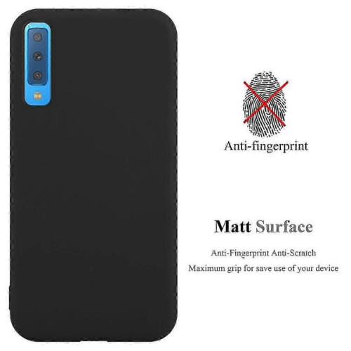 (Galaxy A7 2018, CANDY BLACK) high quality Galaxy A7 2018 Case Tpu 2