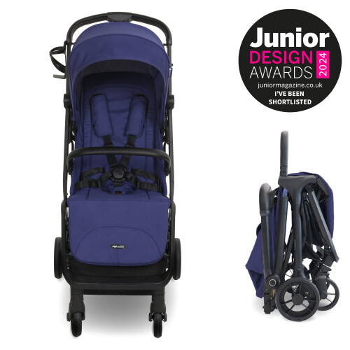My Babiie MBX7 Plus Auto-Fold Stroller - Indigo 2