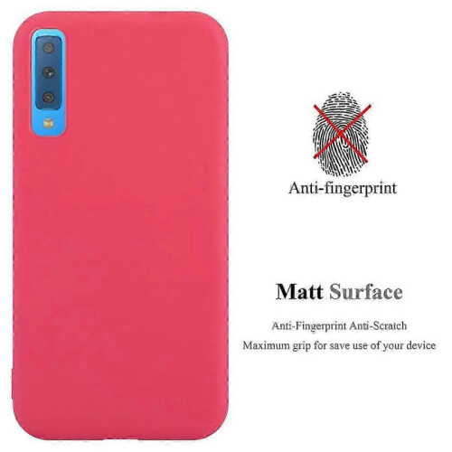(Galaxy A7 2018, CANDY RED) high quality Galaxy A7 2018 Case Tpu 2