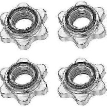 Set Of 4 Dumbbell Spinlock, Non-slip 25 Mm Standard Spinlock Collars, Screw Caps For Dumbbell Bars, Barbell Star Collars