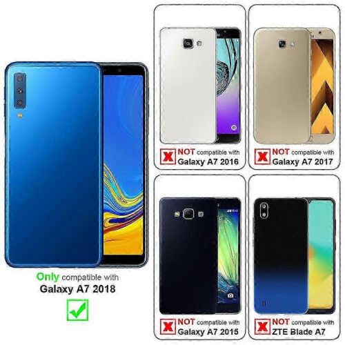 (Galaxy A7 2018, CANDY RED) high quality Galaxy A7 2018 Case Tpu 1