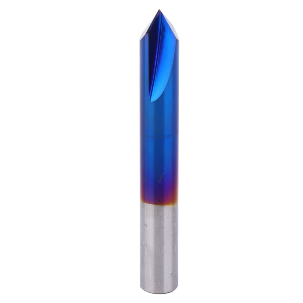 90 Degrees Chamfer End Mill 2 Flute Blue Coating