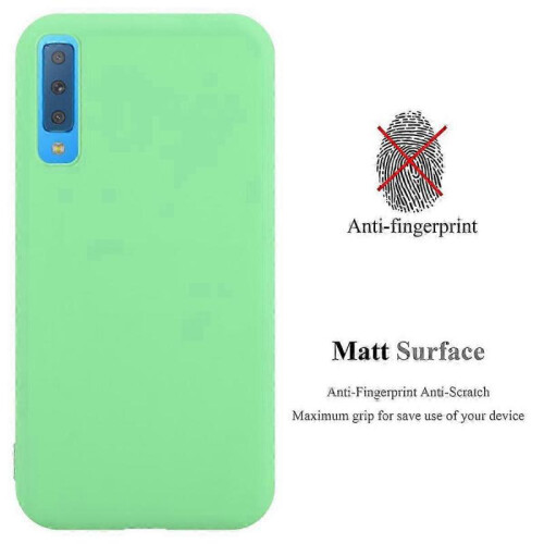 (Galaxy A7 2018, CANDY PASTEL GREEN) high quality Galaxy A7 2018 Case Tpu 2