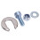 2 Sets Bicycle Torsion Arm Kit M14 Steel Secure 15