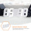 3d led digital alarm clock with usb charging for home office white 10