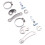 2 Sets Bicycle Torsion Arm Kit M14 Steel Secure 5