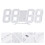 3d led digital alarm clock with usb charging for home office white 4
