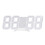 3d led digital alarm clock with usb charging for home office white 8
