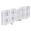 3d led digital alarm clock with usb charging for home office white 5