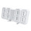3d led digital alarm clock with usb charging for home office white 1
