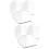 40 Pcs Blank Acrylic Hexagon Table Number Board 7