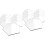 40 Pcs Blank Acrylic Hexagon Table Number Board 4