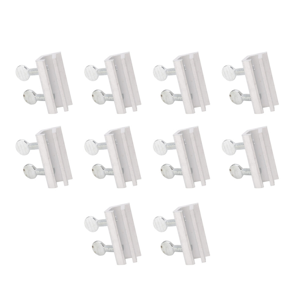 10Pcs Aluminum Sliding Window Lock Kit Adjustable For Vertical & Horizontal Doors 8771349664445