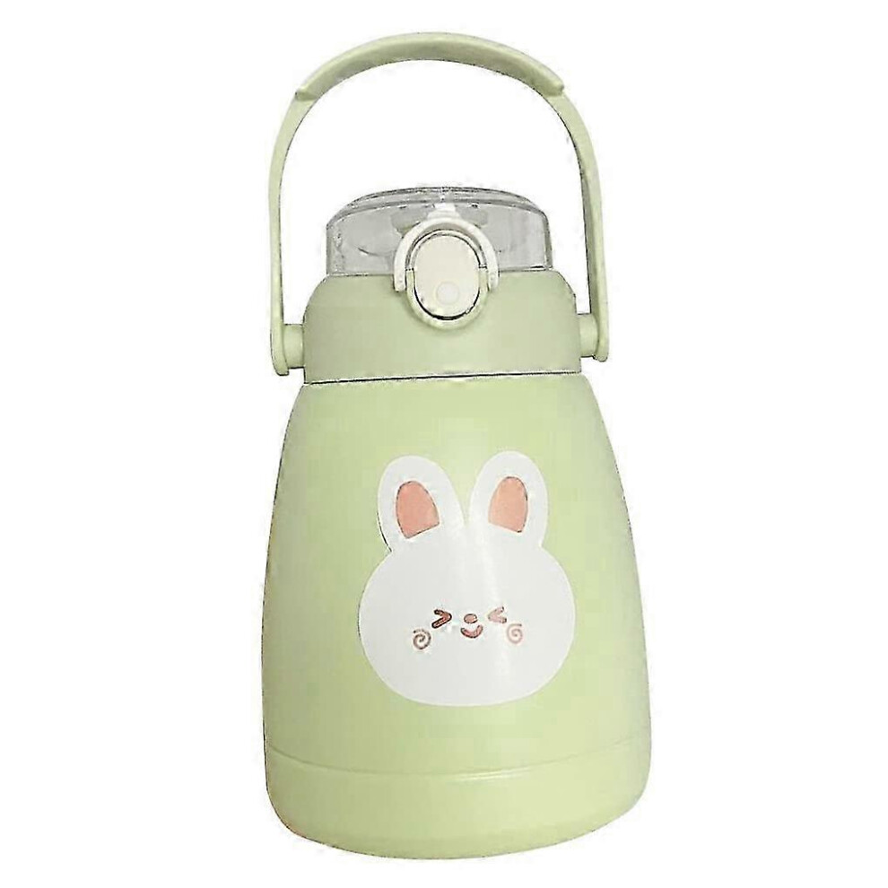 Portable Toddler Insulated Bottle, Leak-Proof Drink and Juice Container, Ideal for Outdoor Climbing, Green