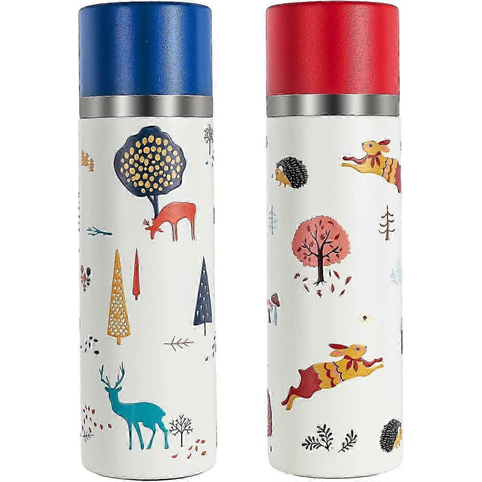 350ml Stainless Steel Water Bottle, Travel Bottle for Hot Drinks, Coffee Bottle H8989 (350ml, Blue)-image-OPC-PKGXRZP-NEW