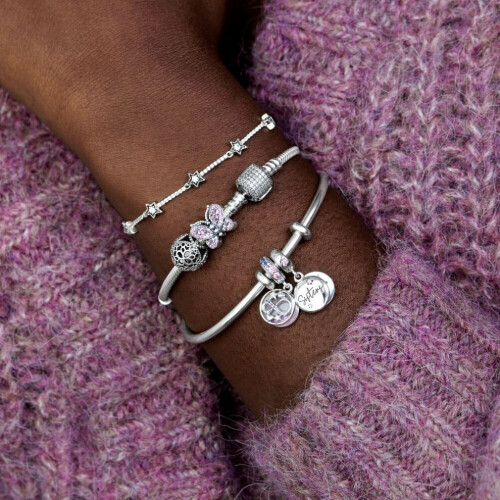 Brand Silver Forever Sisters Dangle Charm 798012FPC 2