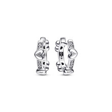 Brand Radiant Sparkling Hearts Hoop Earrings 292498C01