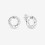 Brand Logo Circle Reversible Stud with CZ Earrings 299486C01 2
