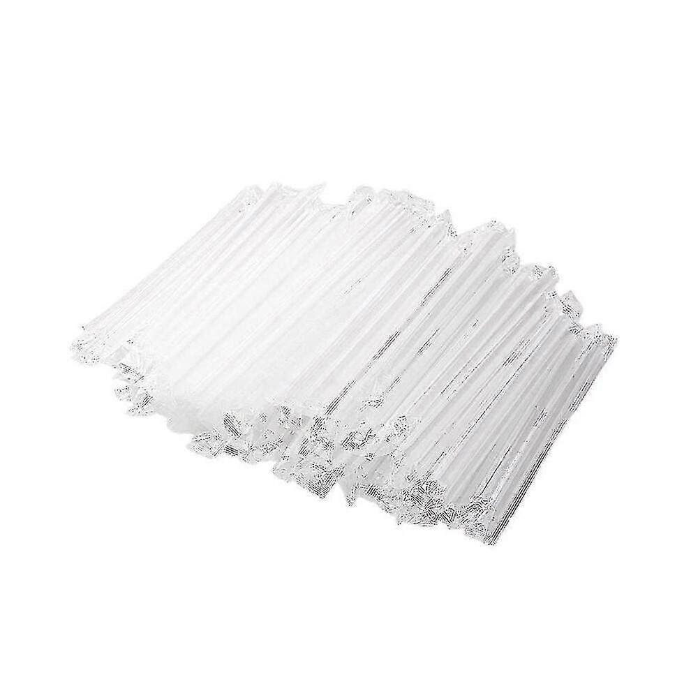 Pack of 300 Jumbo Clear Plastic Smoothie Straws, Compatible with Tea and Fruit Milkshakes