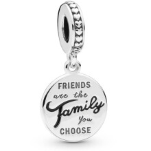Brand Friends Are Family Dangle Charm Sterling Silver 798124EN16 - Jewellisland