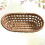 Small Rattan Basket Brown Bathroom Use 1pack 3