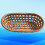 Small Rattan Basket Brown Bathroom Use 1pack 4