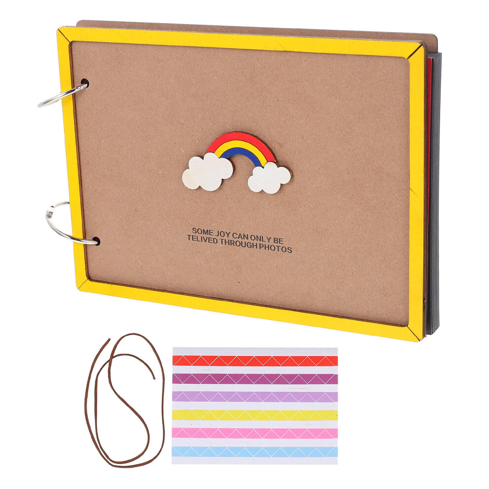 Vaguelly 3 Sets Self-Adhesive Photo Album Scrapbook For Baby Travel