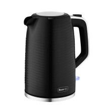 Swan Wave 1.7L Cordless Kettle Ripple Textured Black Boil Dry Safe Fast Boil