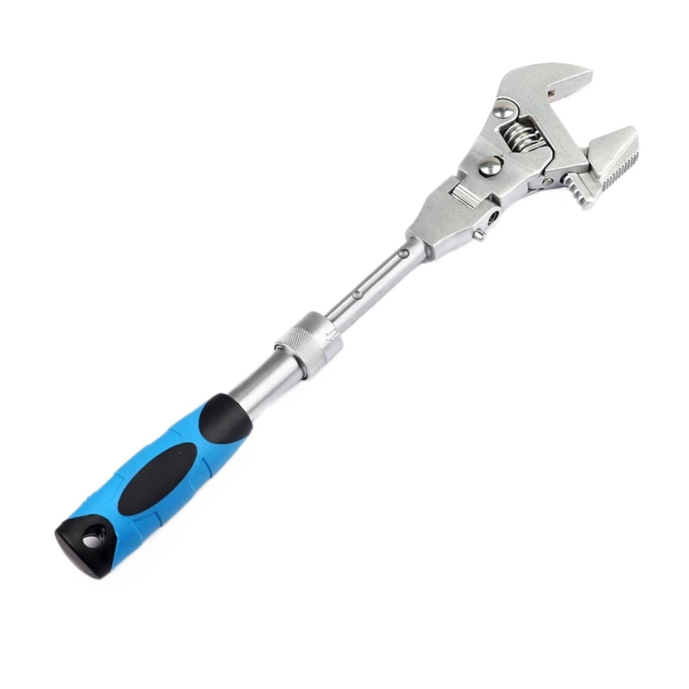 10 Inch Adjustable Wrench Torque Ratchet Wrench 180 Degree Folding Spanner For Plumbing Auto Repair Home Maintenance 9084446925241