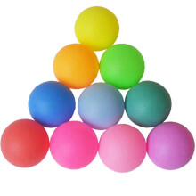 Fine Quality Ping Pong Balls Assorted Wordless Table Tennis Plastic Ball Bulk Colorful Plastic Seamless Ping Pong Ball