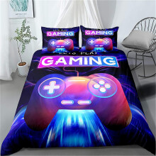 (Super King) Gaming-Bettwäsche-Sets Bettbezug Gamer-Zimmer-Dekor Gamer-Bettbezug für Jungen Mädchen