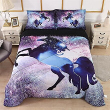 (140x210cm) Bettwäsche-Sets für Mädchen Bettbezug-Set Queen Premium Galaxy Tröster Set Queen