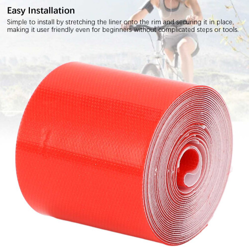 2pcs Cycle Rim Liner 77.95in Length Puncture Proof 2