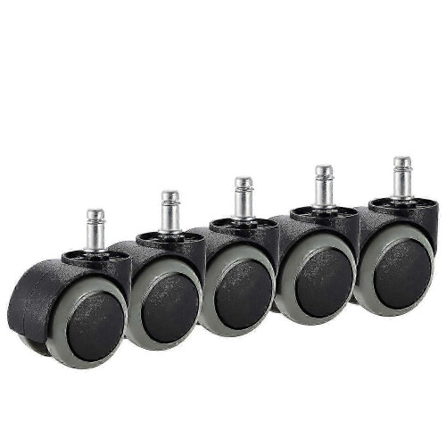 Smooth rolling casters for IKEA chairs - 5-Pack 10mm x 22mm heavy duty