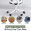 Smooth rolling casters for IKEA chairs - 5-Pack 10mm x 22mm heavy duty 3