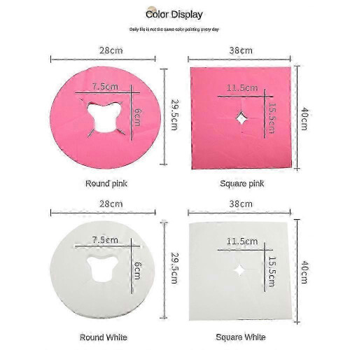 100pcs Disposable Face Rest Sheets Headrest Cradle Covers For Massage Bed 2