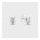 Brand Sparkling Round and Square Earrings 290036C01 2