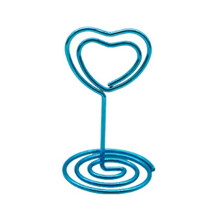 10Pcs 1.9Inch Place Card Holders Wire Table Number-bright blue